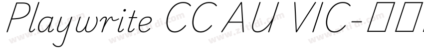 Playwrite CC AU VIC字体转换 Playwrite CC AU VIC字体转换